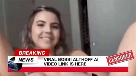 bobbi althoff leaked video porn|Bobbi Althoff responds to leak video going viral